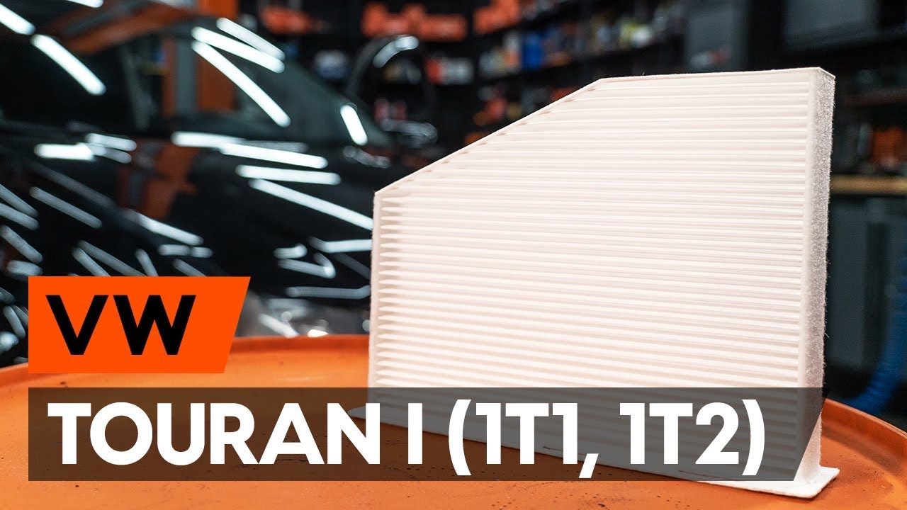 Wie VW TOURAN 1 (1T1, 1T2) Innenraumfilter / Pollenfilter wechseln [AUTODOC TUTORIAL]