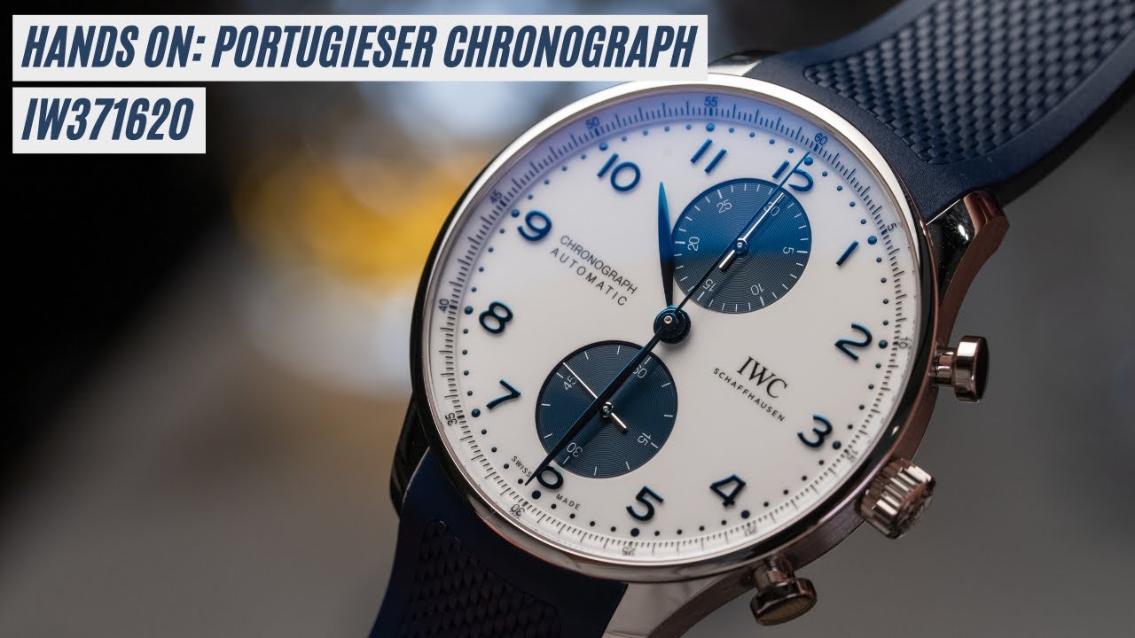 This IWC Portugeiser Chronograph IW371620 is a near-perfect warm weather watch
