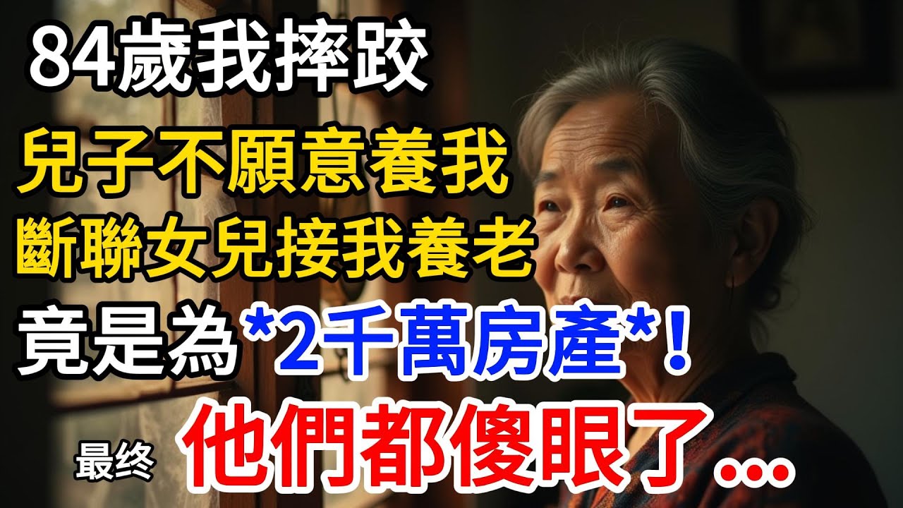 84歲母親被棄養，女兒圖我**2千萬房產**！我錄下她對話，最後一招讓她們一無所有，我卻安享晚年！