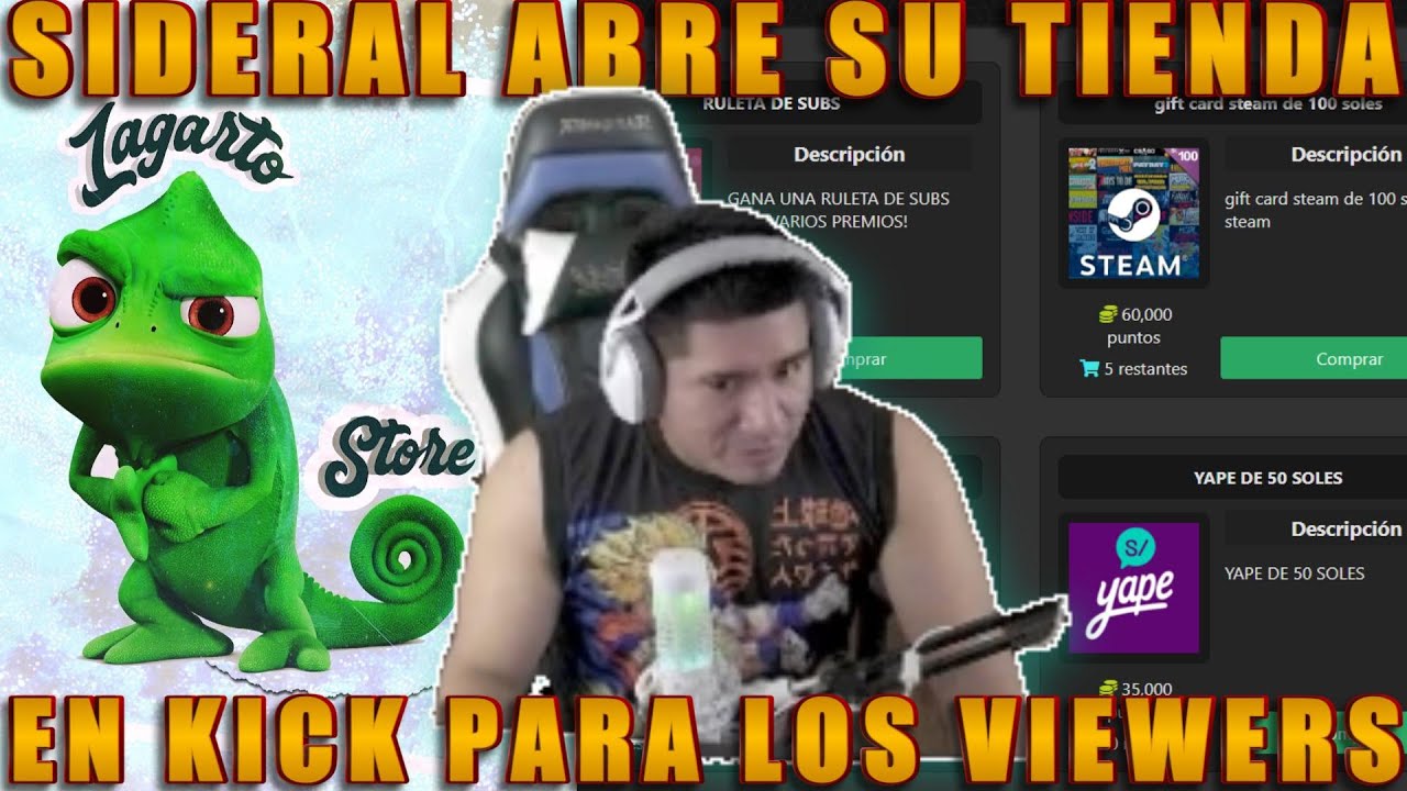 😎SIDERAL ABRE SU TIENDA EN KICK PARA LOS VIEWERS😎