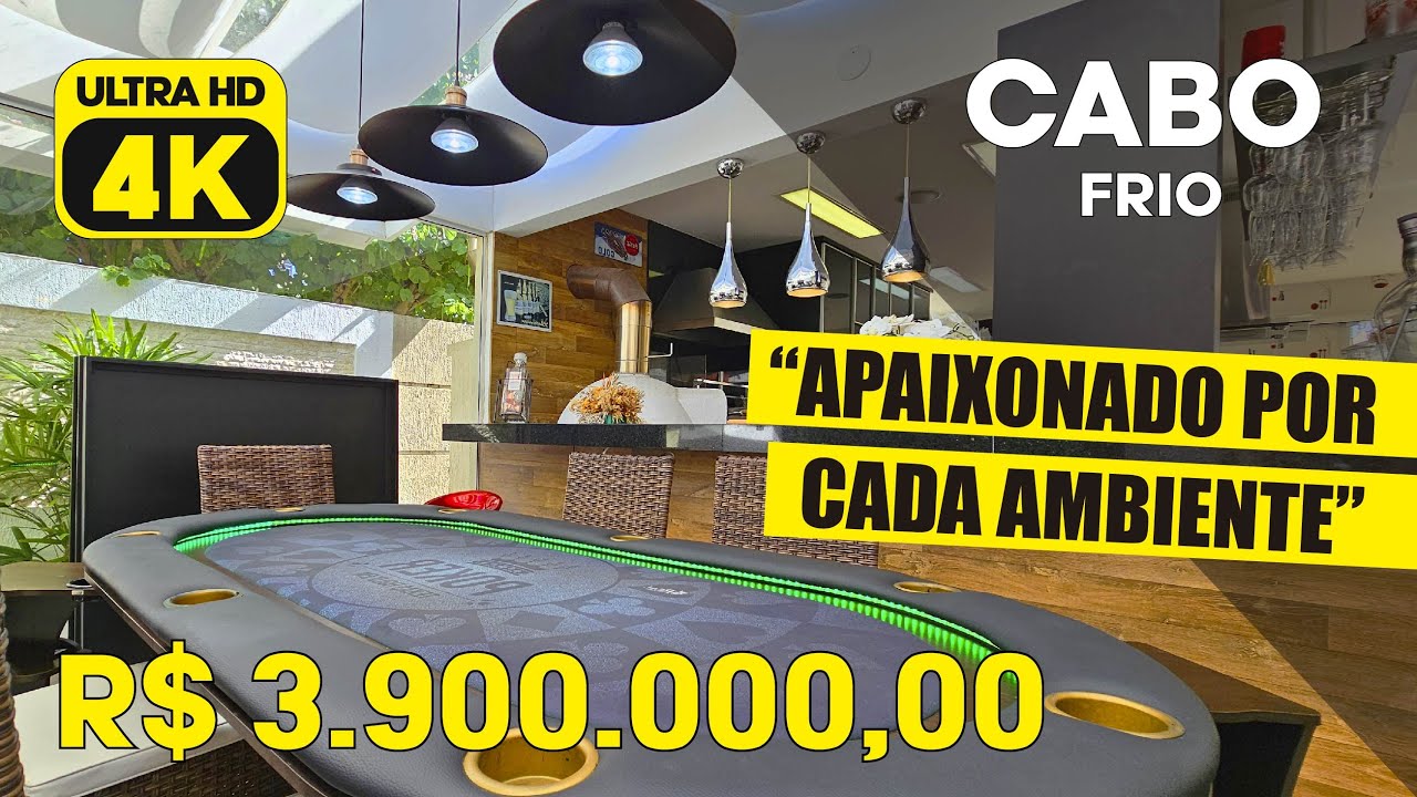 CASA FANTÁSTICA PROJETADA PARA ENTRETENIMENTO! MODERNA! IMPECÁVEL! PORTEIRA FECHADA! COND. CABO FRIO