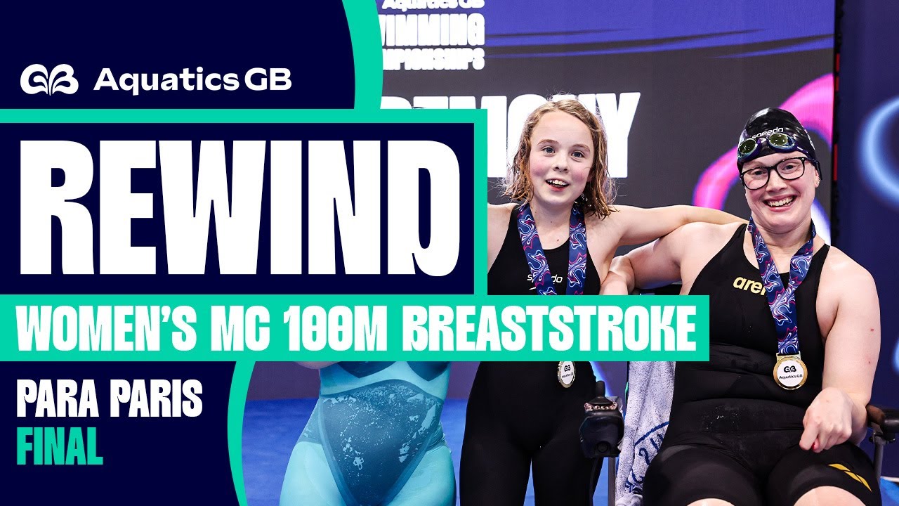 A tie for GOLD 🥇😲 l Women's 100m Breaststroke Para Paris Final | Aquatics GB Swimming Champs 2024