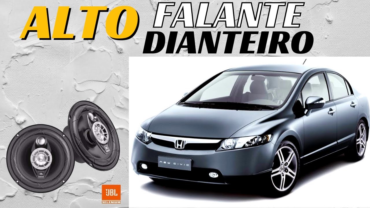Como trocar alto falante dianteiro Honda Civic 2007 a 2010