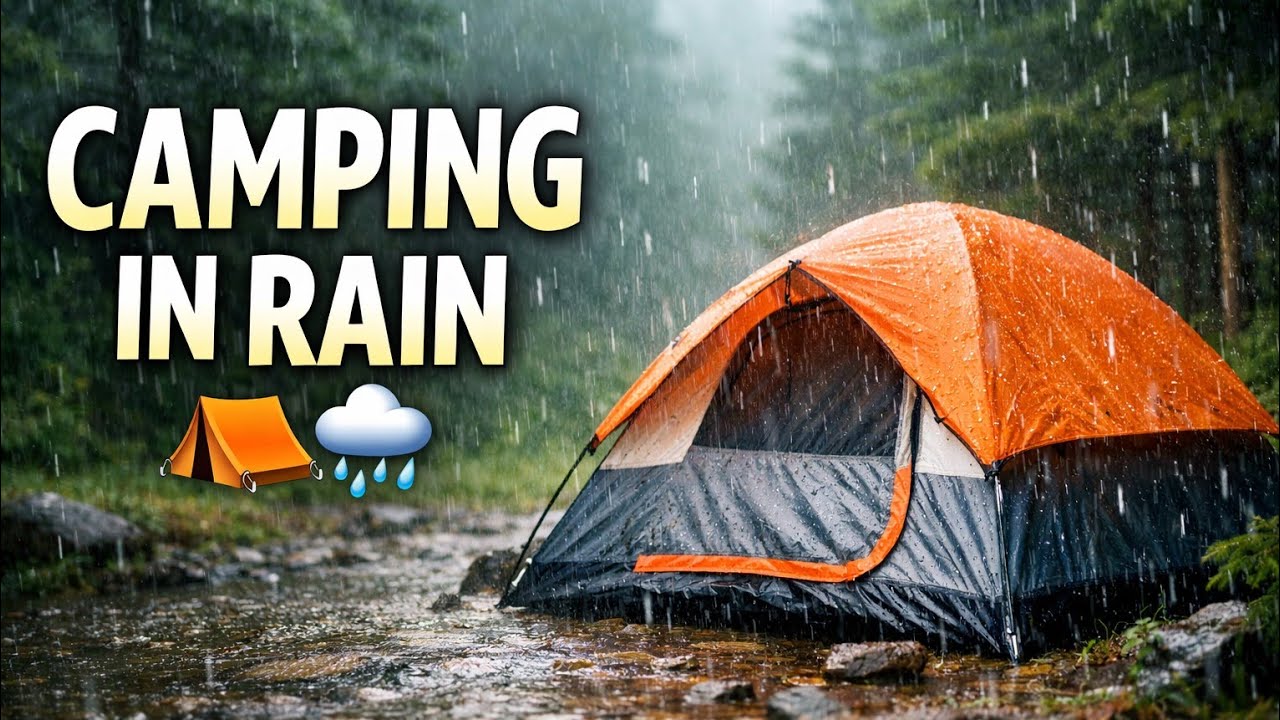 Rainy Day Camping ⛺🌧️ | So Relaxing It Feels Unreal