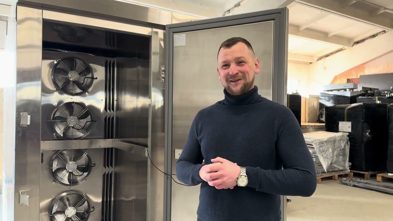 Камера шоковой заморозки  АУМЕШ с закатной тележкой на 40 противней  (400х600)