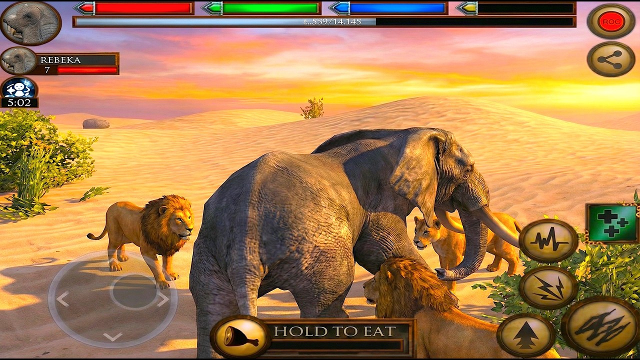 ELEPHANT vs LIONS: The Battle for the Watering Hole