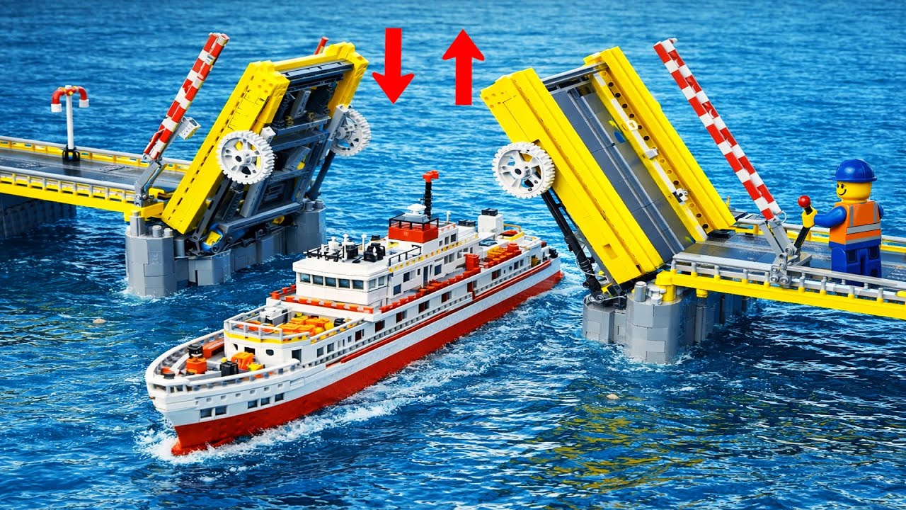 Как открываются и закрываются подвижные мосты из LEGO? LEGO Engineering