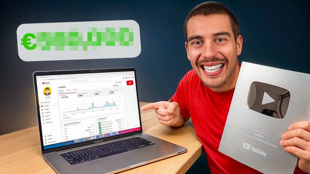 Hoeveel €€€ Verdien ik met YouTube? (met 100.000 abonnees)