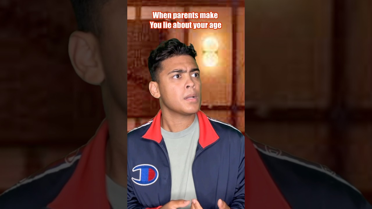 When parents make you lie about your age&hellip;😭💀 #comedy #viral