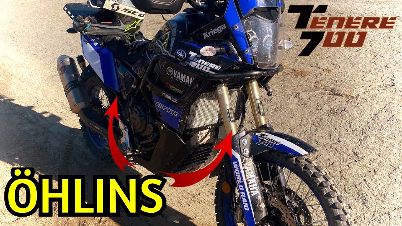 PROBANDO las OHLINS de TENERE 700 - PRIMERAS SENSACIONES CON LAS NUEVAS SUSPENSIONES ÖHLINS - T7