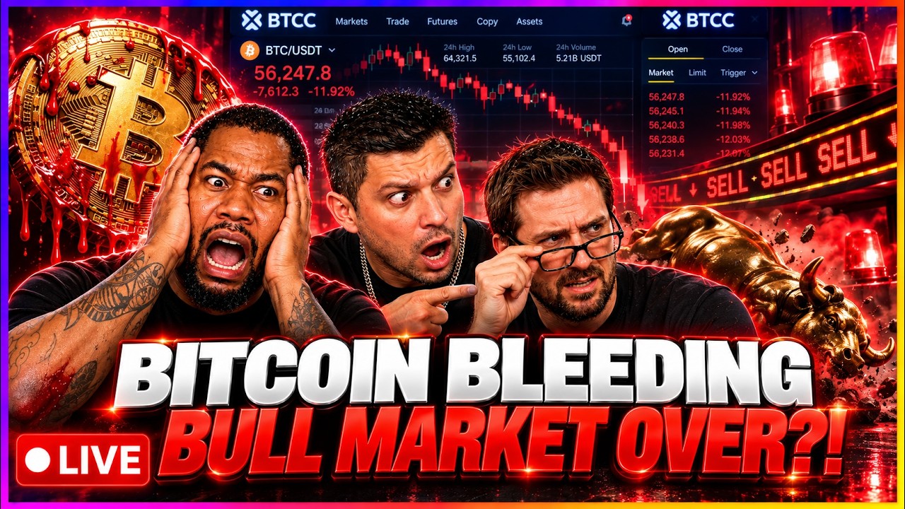 Bitcoin Bleeding! Is the Bull Market Over? Live Trading & TA