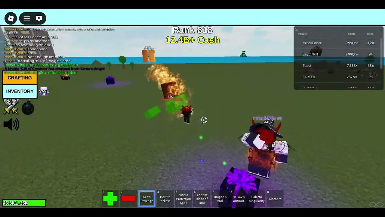 My alt got god shield in crcw! || Classic Retro Craftwars