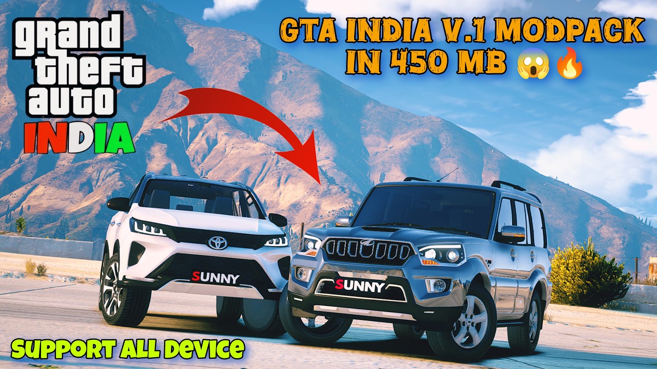 GTA INDIA V.1 MODPACK || The Ultimate Indian Experience in GTA! 🚗🇮🇳