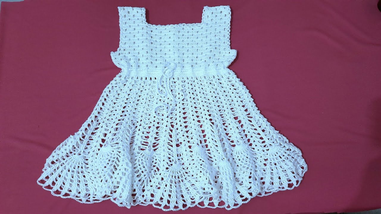 VESTIDO BRANCO DE CROCHÊ PARA CRIANÇA DE 2 e 3 ANOS 🥰