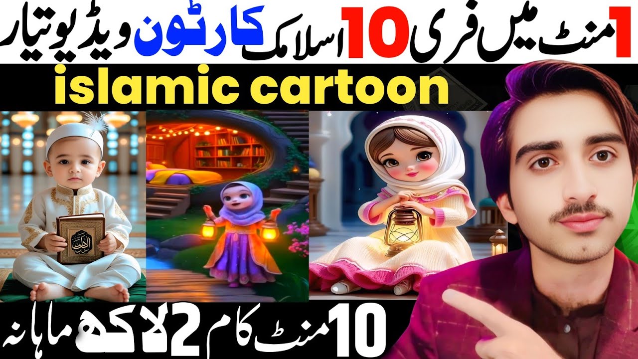 How To Make Islamic Cartoon Animation Video | Islamic Cartoon video Kaise Banaye | Make money 💰