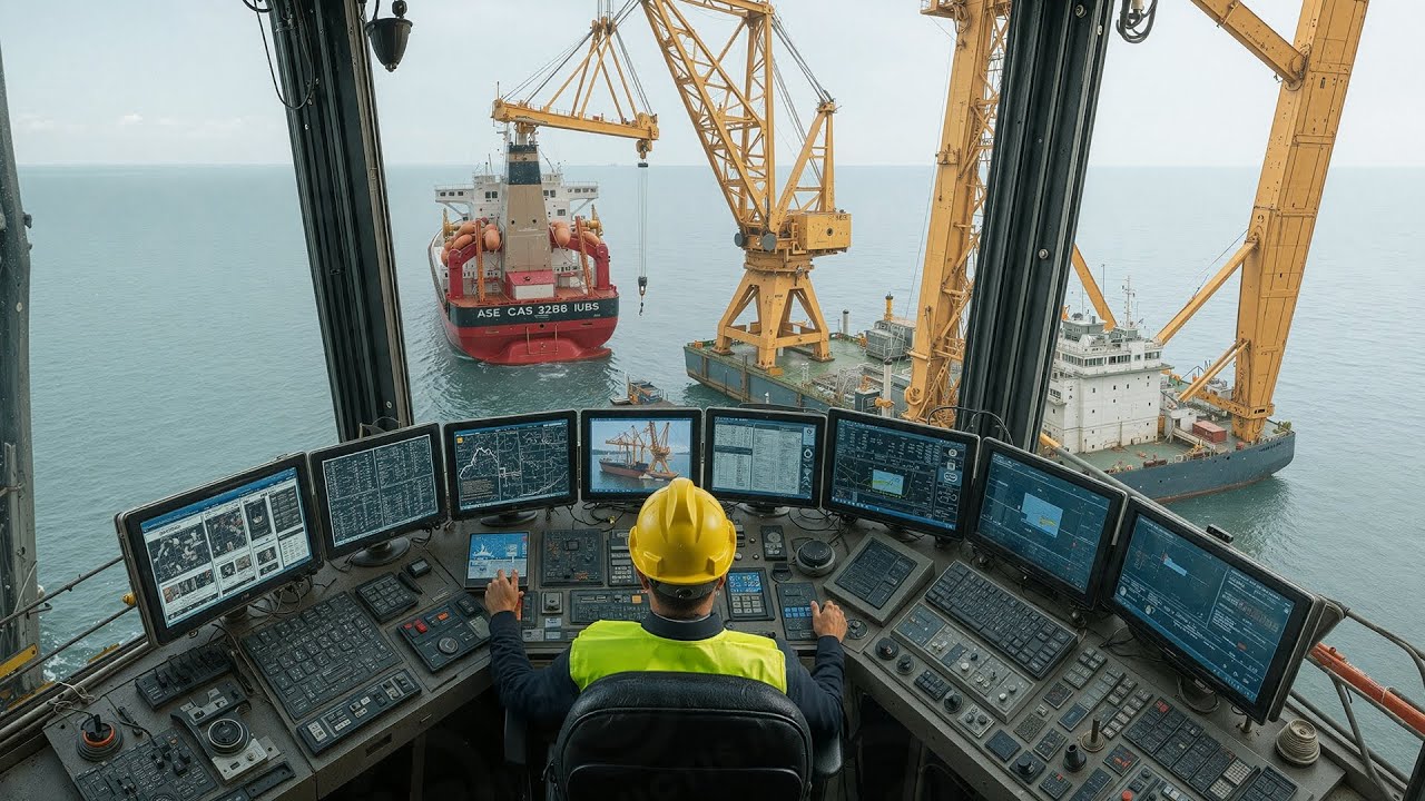 Life & Work Inside the World’s Biggest Crane Ships—Why Operators Pocket Massive Salaries