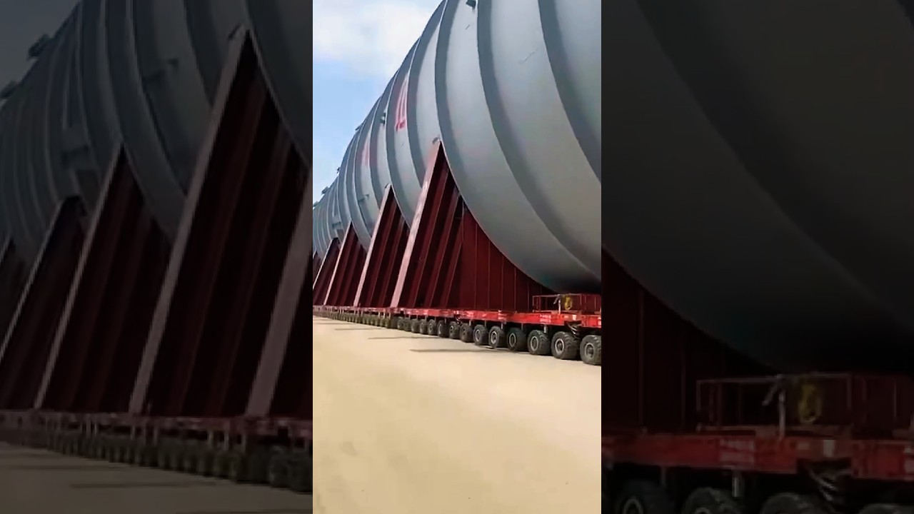 Extreme Trucking Transporting an Massive Oversized Load&hellip; #truck #youtubeshorts #shorts