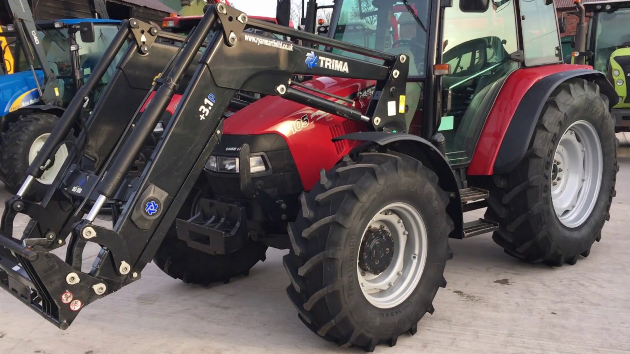 2012 case jxu 105 dual command tractor