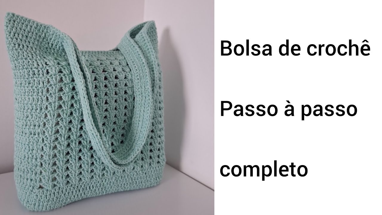 ✨️BOLSA DE CROCHÊ BARBANTE PASSO A PASSO FÁCIL E SIMPLES PARA INICIANTE 