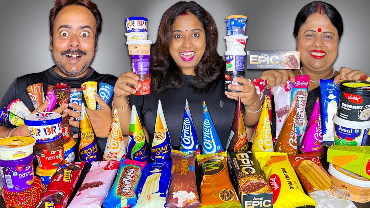 Choose The Correct Ice Cream Challenge | Chocolate Ice Cream Challenge | Indian Eating Show