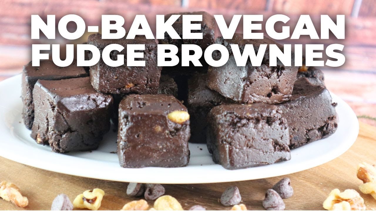 No-Bake Healthy Vegan Fudge Brownies | Brain-Boosting Recipe!
