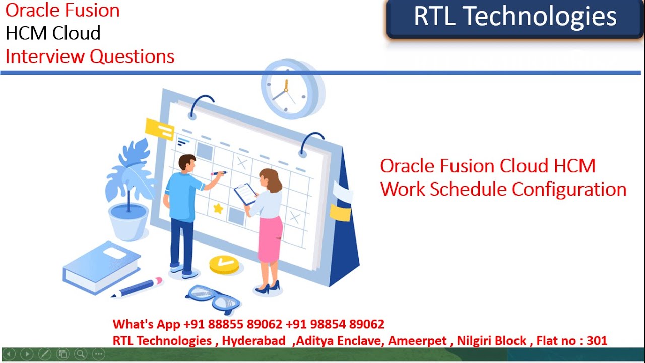 Oracle Fusion HCM Work Schedule |Absence Management Work Schedule | Work Schedule Configuration