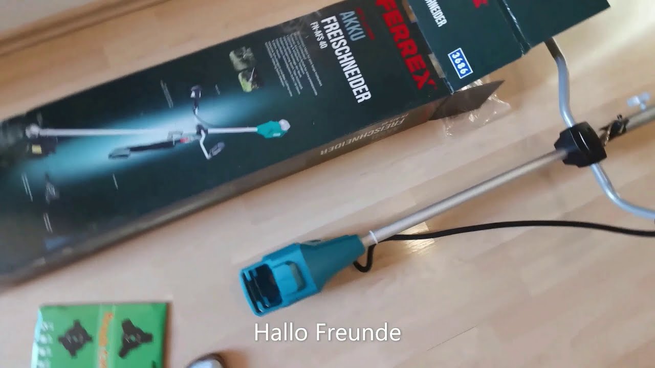 Erstaunlich !!! #Akkufreischneider 40 Volt #Ferrex FN AFS 40 aus Aldi XY9777