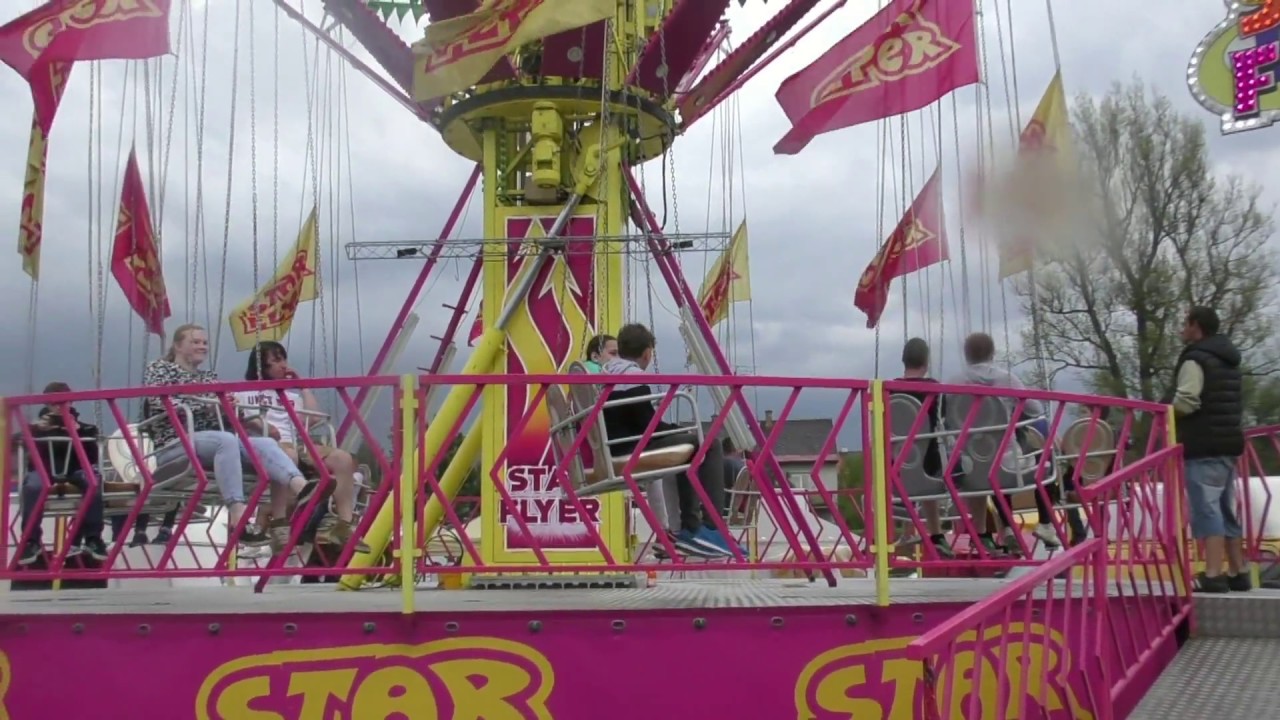 Žďárská pouť 2017 - ATRAKCE STAR FLYER ZA JÍZDY / ATTRACTION STAR FLYER OFF-RIDE