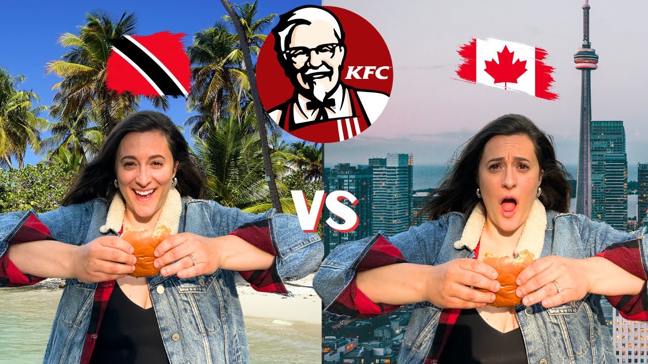 Trying the BEST KFC in the World! 🇹🇹 Or is it&hellip;? Trinidad&rsquo;s KFC vs Canada&rsquo;s KFC (Side-by-Side)