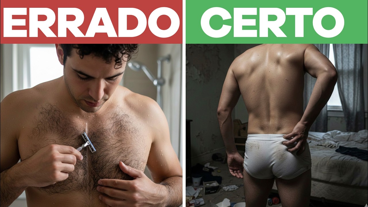 9 ERROS BIZARROS de HOMENS com CUIDADOS PESSOAIS | glow up masculino