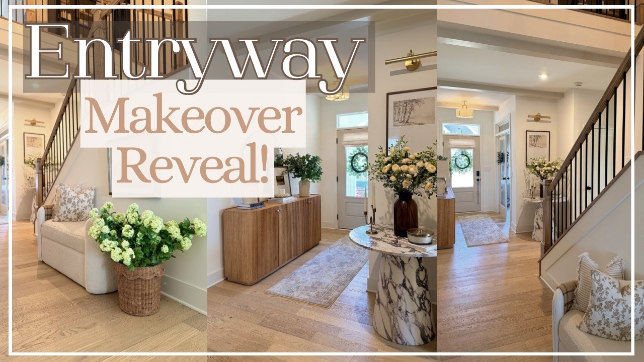 Entryway Refresh 2026 | DIY Painted Beams + Full Makeover Reveal | House to Home update