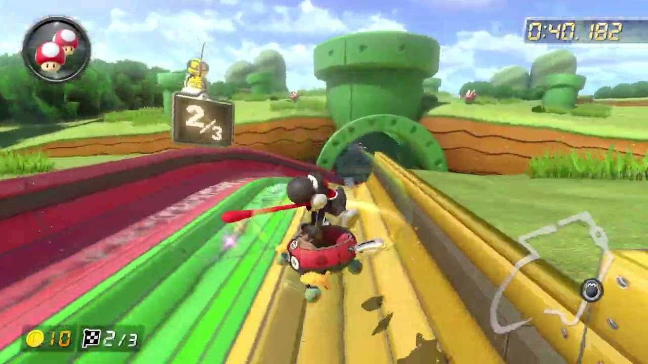 3DS Piranha Plant Slide [150cc] - 1:57.797 - Watch rWS! (Mario Kart 8 Deluxe World Record)