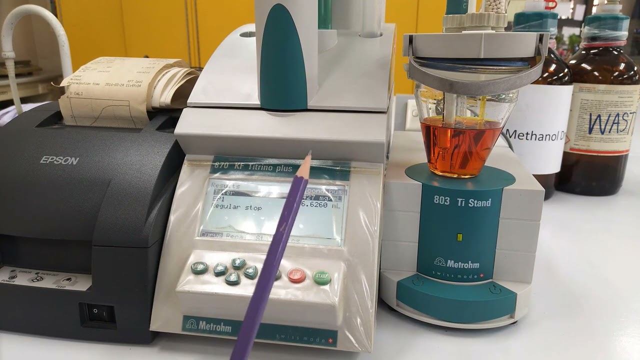 Karl Fisher Titration การหาปริมาณน้ำในผลิตภัณฑ์เครื่องสำอางประเภทครีม