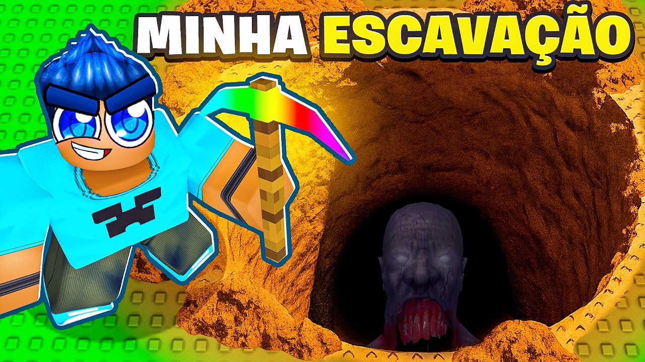 Cavei MUITO FUNDO até CHEGAR NO CENTRO DA TERRA