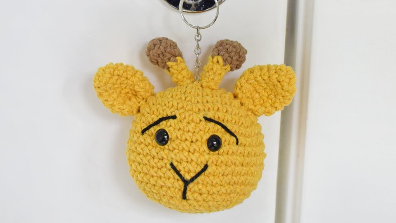 Chaveiro de Crochê Girafa