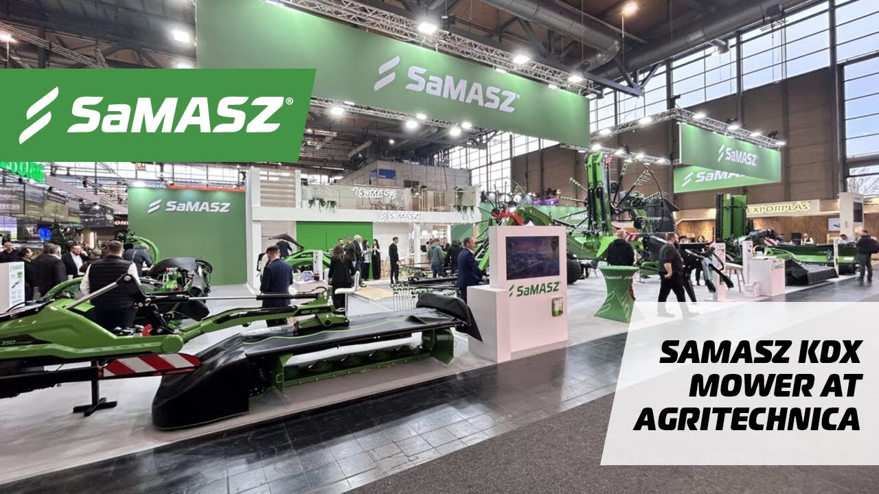 The all new SaMASZ KDX rear disc mower - launched at Agritechnica 2025