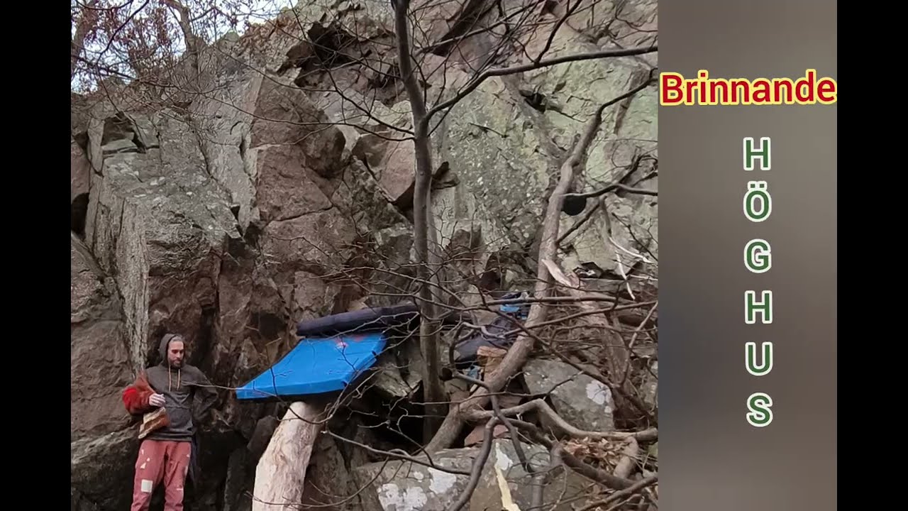 Brinnande h&ouml;ghus - Kullaberg boulder 