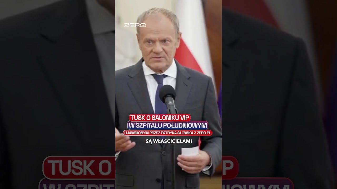 TUSK O SALONIKU VIP W SZPITALU DLA POLITYK&Oacute;W KO