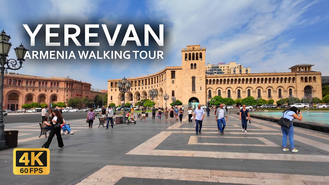 WALK WITH ME through Yerevan city center 2024! Yerevan, Armenia walking tour 4K 60 FPS