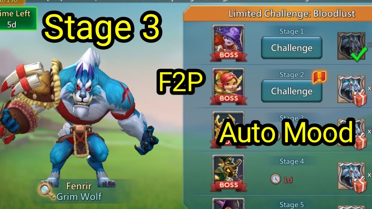 (Grim Wolf) Stage 3 F2P Auto Mood