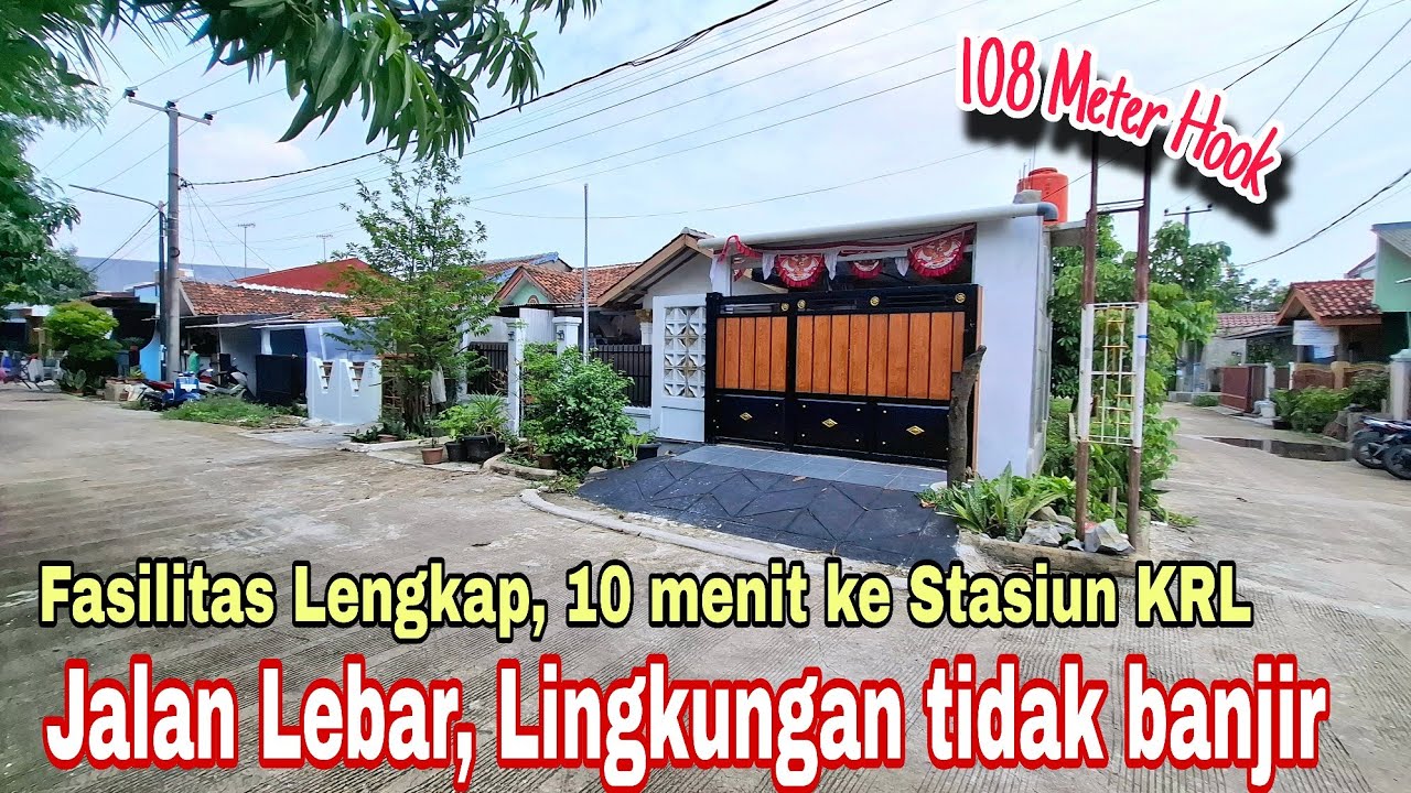 Rumah Murah Posisi Hook Dekat Stasiun Kereta di Bekasi