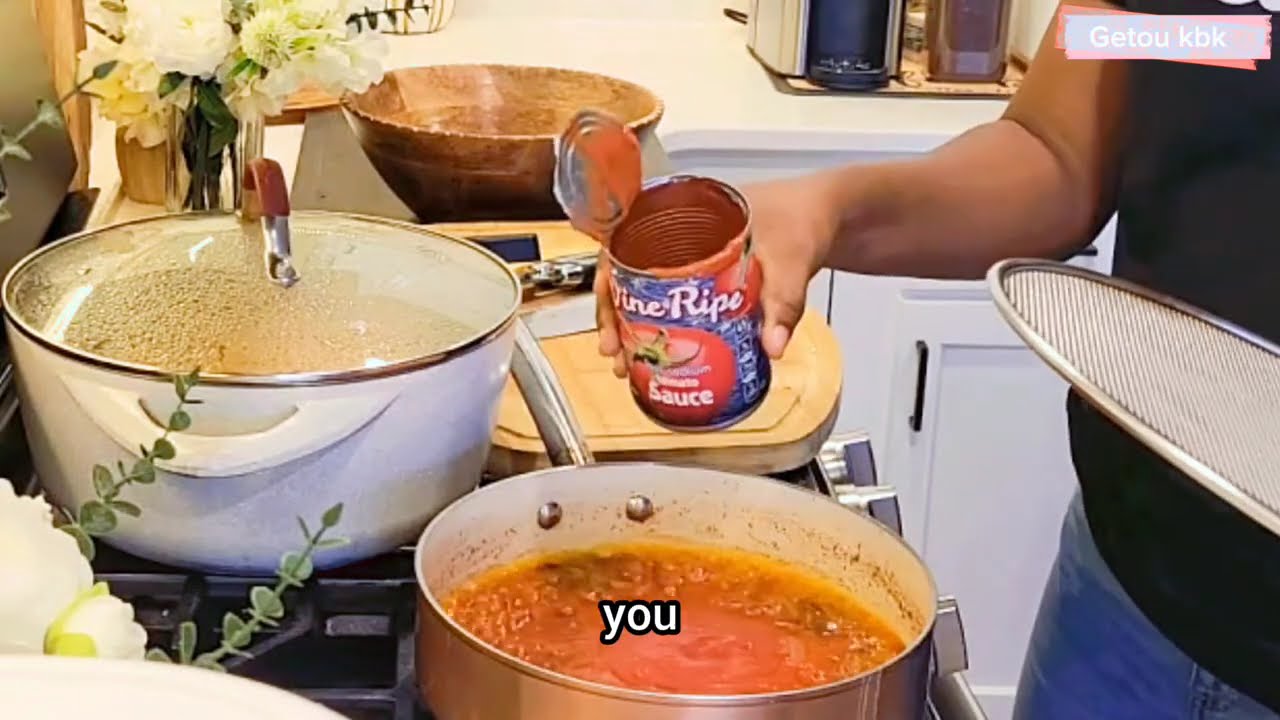 Le haricot à la sauce tomate #recetteCongolaise 
