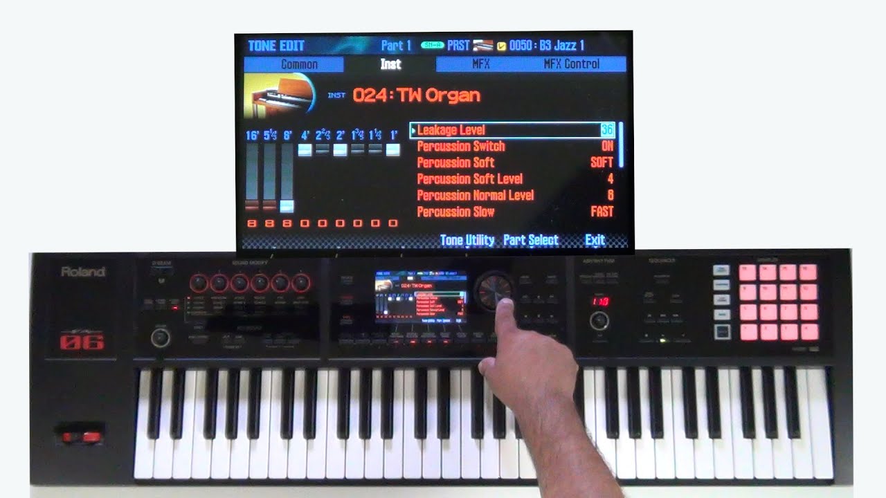 Roland FA-06/08 - How to create custom Tonewheel Organ