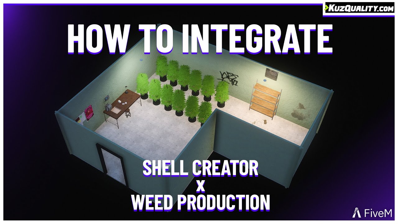 Как использовать Shell Creator со скриптом Weed | FiveM | KuzQuality
