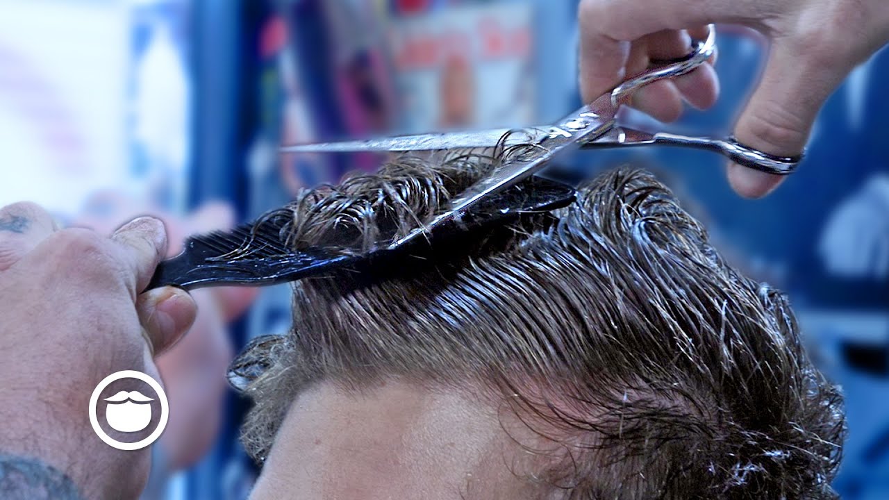Curly Haired Client Loses His Long Locks | The Dapper Den