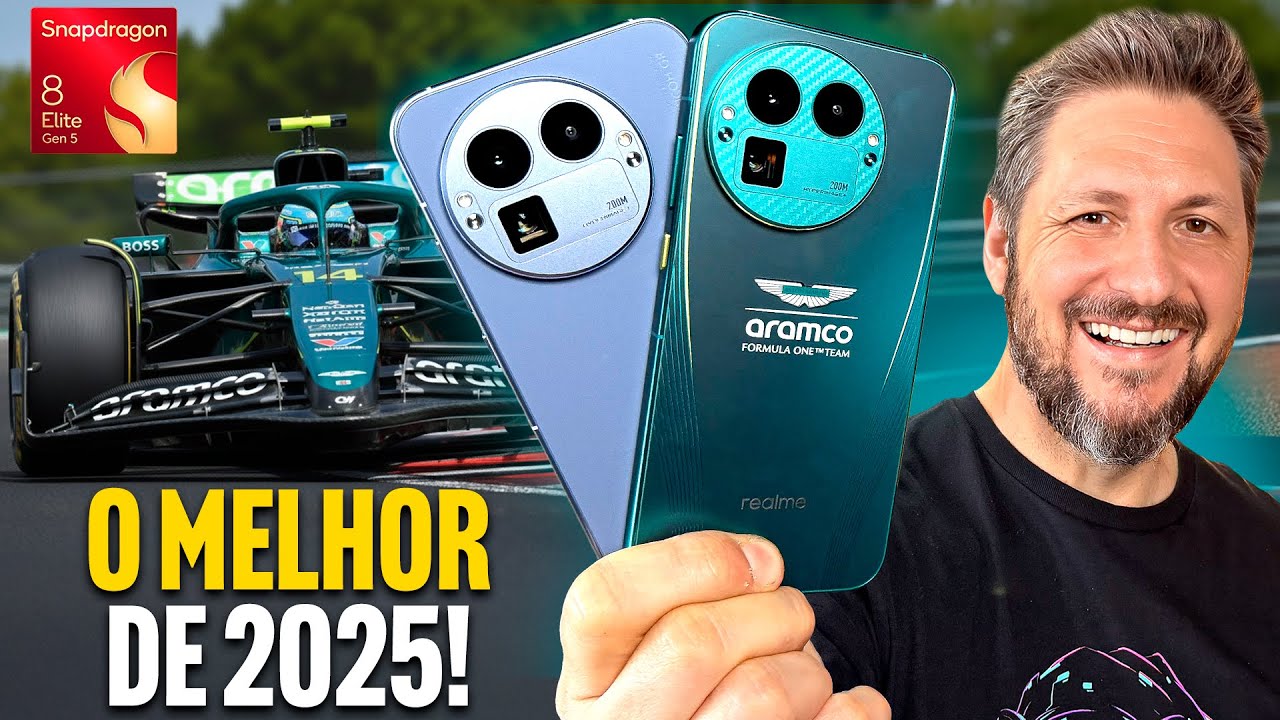 Pros amantes de Fórmula 1. Realme GT 8 Pro é o campeão de 2025