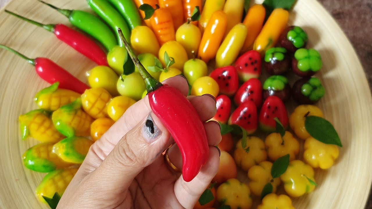 สูตรและวิธีทำลูกชุบ วิธีปั้นลูกชุบแบบง่าย12แบบ