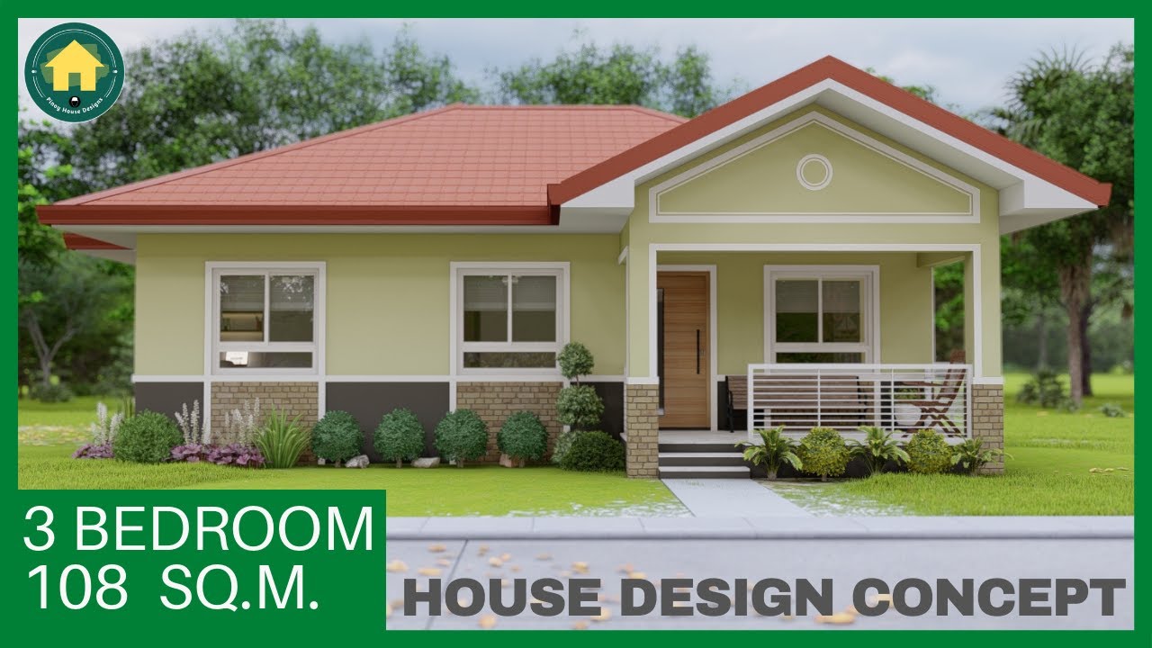 3 BEDROOM SIMPLE HOUSE DESIGN IDEA