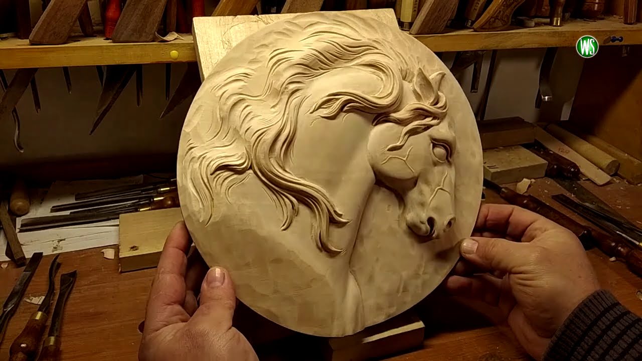 Wood carving. Horse.Резьба по дереву. Лошадь.