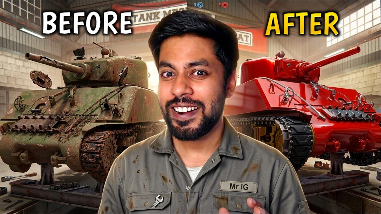 I TRANSFORMED A WAR TANK FROM SCRATCH ! Tank Mechanic simulator gameplay | Mr IG